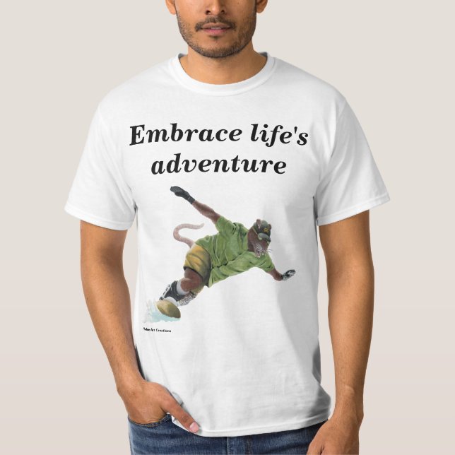 Camiseta Wererat Snowboarder Sport Fantasy Art Shirts (Frente)