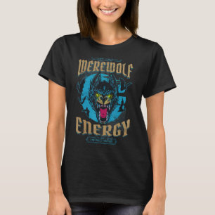 Camiseta Werewolf Energy Primal Instingue o Horror Não Dobr