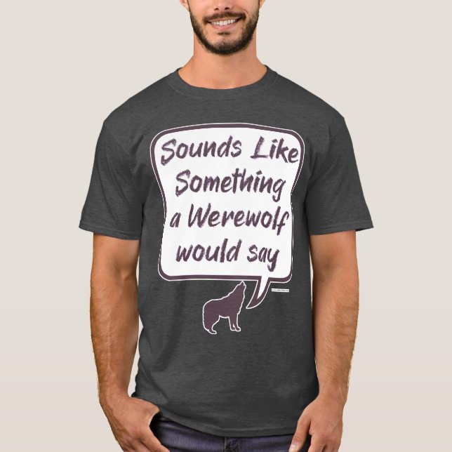 Camiseta Werewolf Funny Party Game Acusa De Dizer (Frente)
