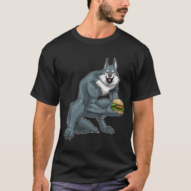 Camiseta Werewolf Halloween Burger (Frente)