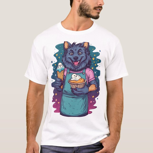 Camiseta Werewolf Ice Cream Stand (Frente)