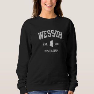 Camiseta Wesson Mississippi Ms Esportes Atléticos Vintage