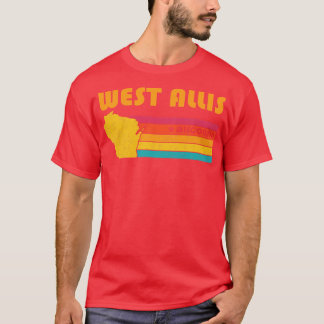 Camiseta West Allis Wisconsin Vintage angustiou Souvenir