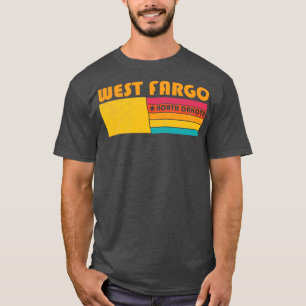 Camiseta West Fargo North Dakota Vintage angustiou Souveni