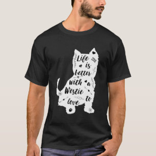 Camiseta West Highland Terrier Shirt Design Para Cão Ociden