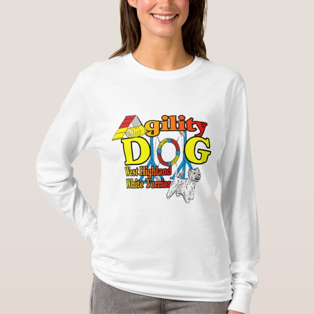 Camiseta West_Highland_White_Terrier_Agilidade (Frente)