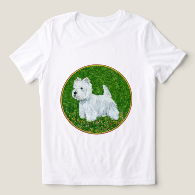 Camiseta West Highland White Terrier Greengrass (Design frontal)