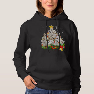 Camiseta West Highland White Terrier, Luzes de Árvore de Na