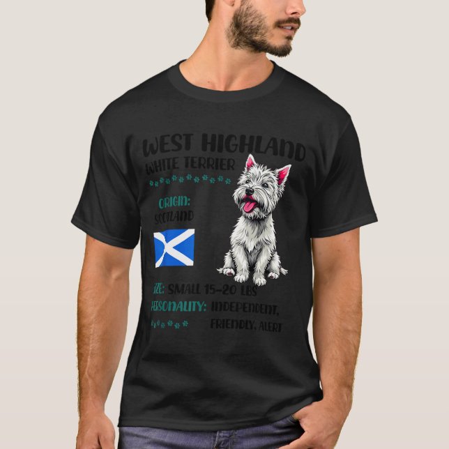 Camiseta West Highland White Terrier Origin Funny Westie Do (Frente)