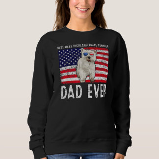 Camiseta West Highland White Terrier Pai dos Estados Unidos