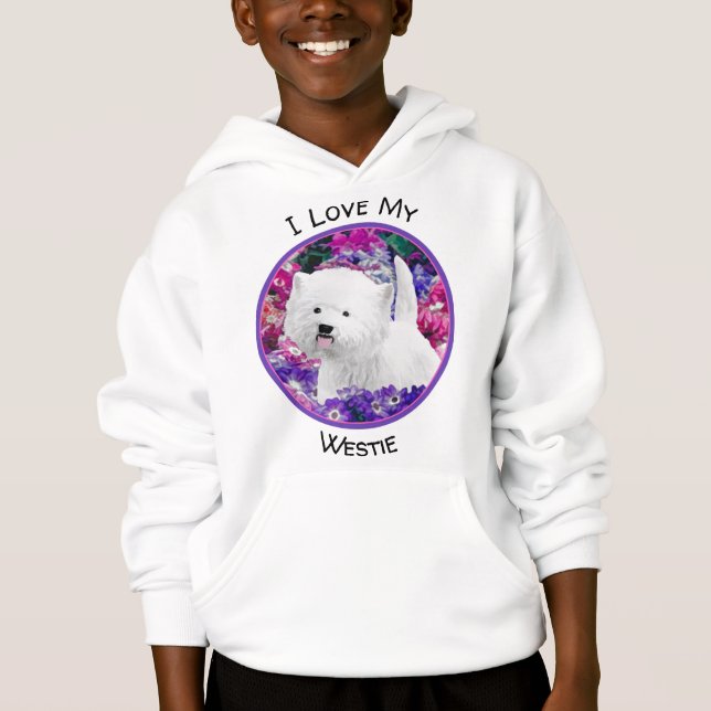 Camiseta West Highland White Terrier Pintando Arte Canina (Frente)