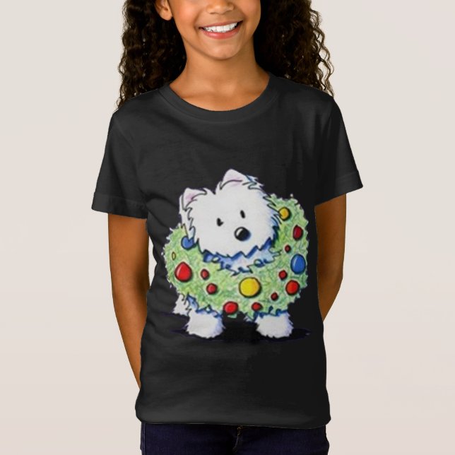 Camiseta West Highland White Terrier Xmas Light (Frente)