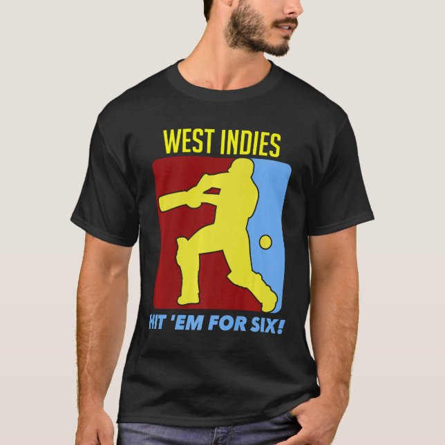 Camiseta West Indies Me Atingiu Por Seis Prêmios De Jérsei  (Frente)