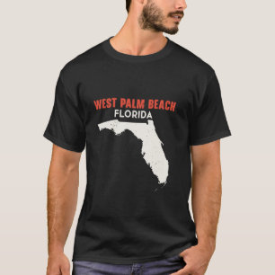 Camiseta West Palm Beach Florida EUA State America Viagem F