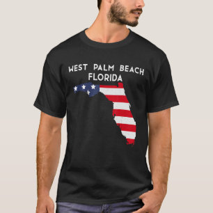 Camiseta West Palm Beach Florida EUA State America Viagem F