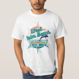 Camiseta West Palm Beach Florida Retro Vintage Sunset