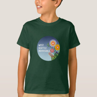 Camiseta West Seattle Indivisible Kids GreenFlower t-shirt.