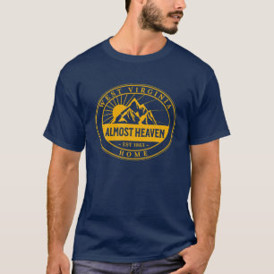 Camiseta West Virginia Home 304 Quase Heaven Outdoor Vint