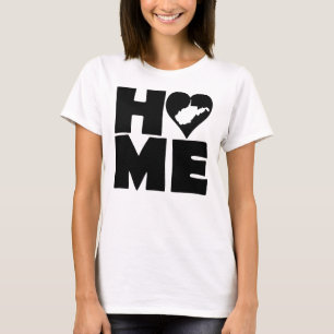 Camiseta West Virginia Home Heart State Tees