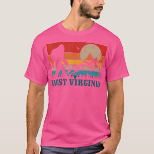 Camiseta West Virginia Washington Bigfoot Vintage Mountain