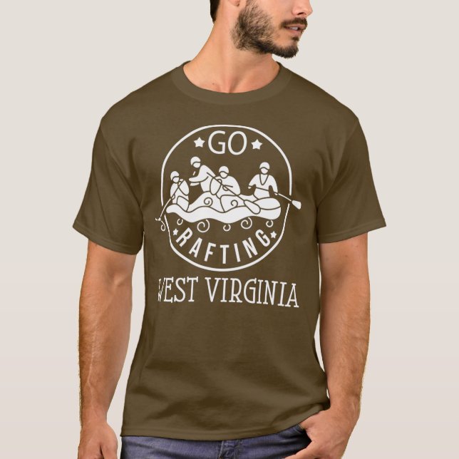 Camiseta West Virginia Whitewater Rafting (Frente)