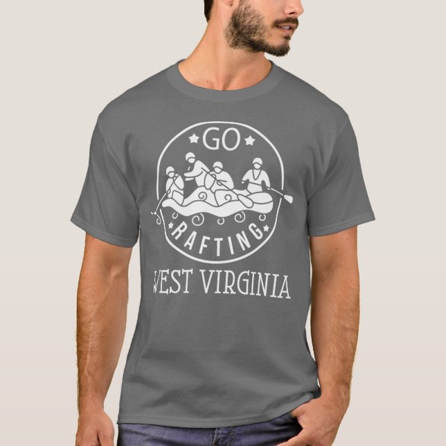 Camiseta West Virginia Whitewater Rafting Premium (Frente)