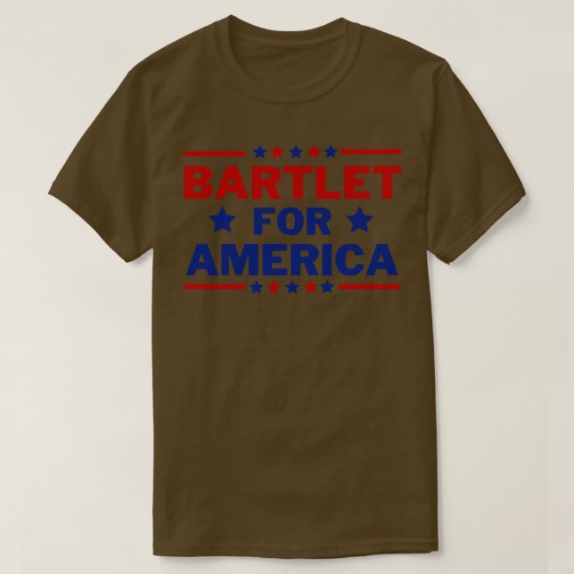 Camiseta West Wing Bartlet For America 1998 (Frente do Design)