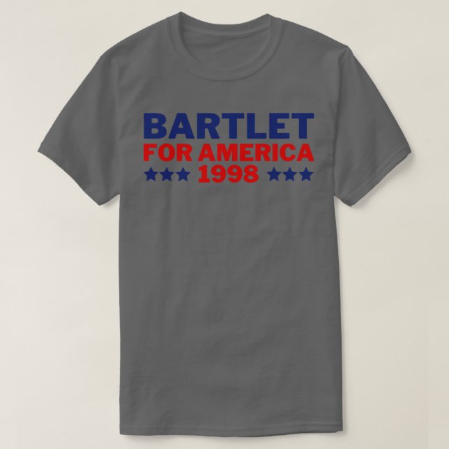 Camiseta West Wing Bartlet For America 1998 2 (Frente do Design)