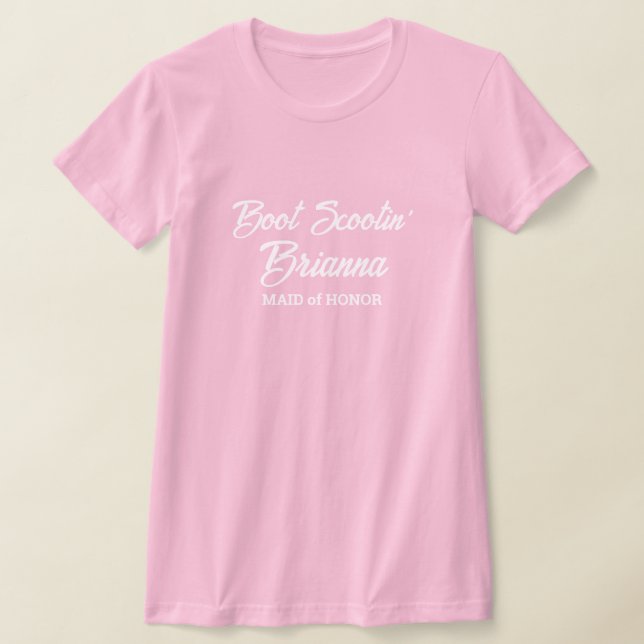 Camiseta Westen Bridesmaid Boot Scootin (Postura )
