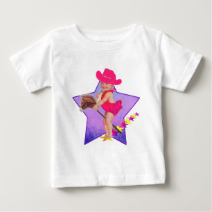 Camiseta Western Baby Cowgirl No Stick Horse