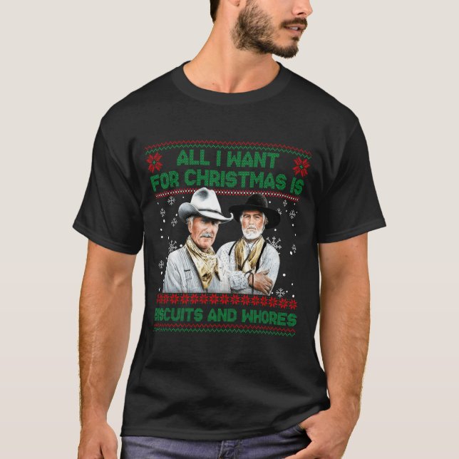 Camiseta Western Biscuits And S Christmas Quote  (Frente)