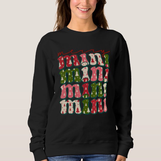Camiseta Western Boho Retro Christmas Mimi Mom Mother (Frente)