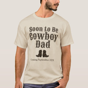 Camiseta Western Brevemente para ser Pai de cowboy Anúncio