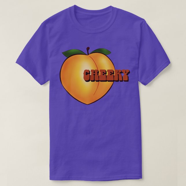 Camiseta Western Cheeky Peach TShirt (Frente do Design)