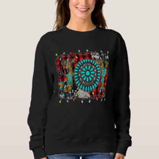 Camiseta Western Country Christmas Joy Buffalo Turquoise Co