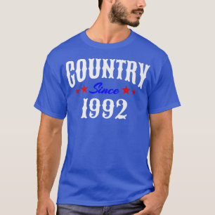 Camiseta Western Country Music, Nascer de 30 anos em 1992 3