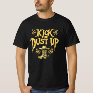 Camiseta Western Cowboy Boots e Chuta a Poeira
