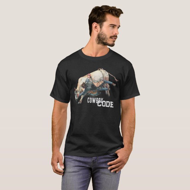 Camiseta Western Cowboy Rodeo Bull (Frente Completa)