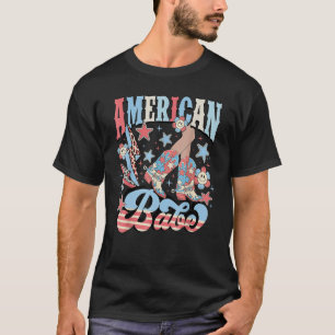 Camiseta Western Cowgirl Boots Groovy American Girls Babe 4
