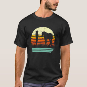 Camiseta Western Cowgirl Halter Cavalo Retro Pôr do Sol Vin