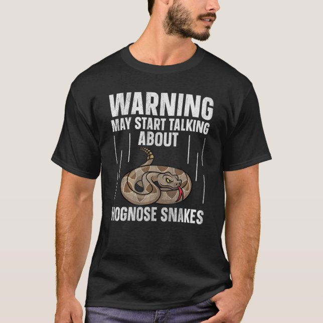 Camiseta Western Hognose Cobra Falando Sobre Hognose Snak (Frente)