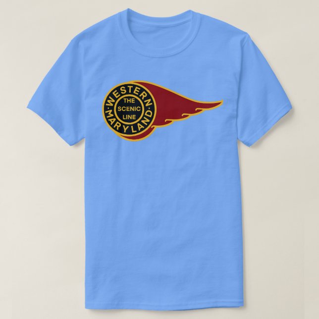 Camiseta Western Maryland Scenic Railroad TShirt 1 (Frente do Design)