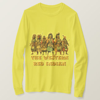 Camiseta Western Red Indian Fighted Of Courage Unity (Comba