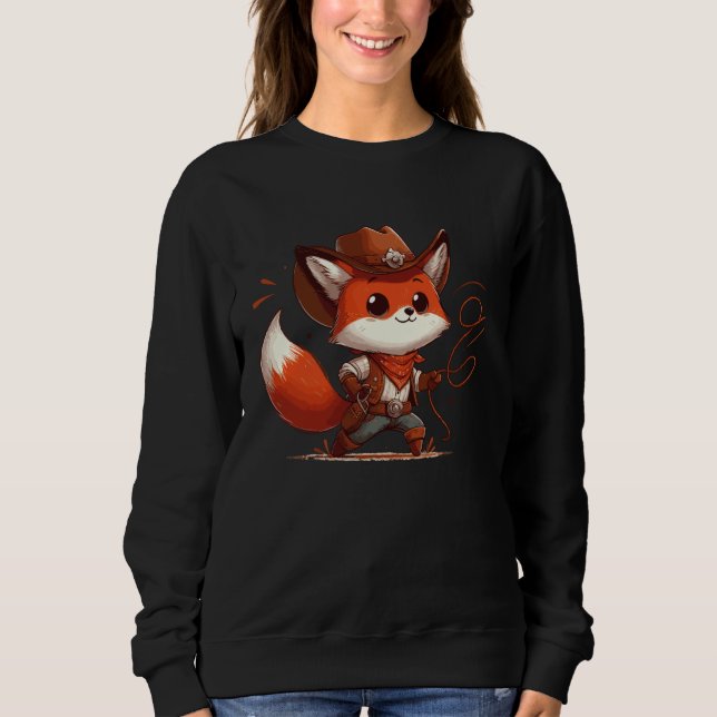 Camiseta Western Rodeo Cowboy Hat Fox Texas (Frente)