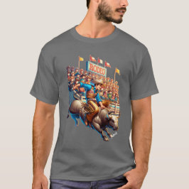Camiseta Western Rodeo Touro-Cabelo Personalizado