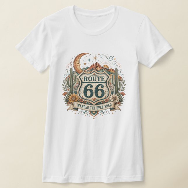 Camiseta Western Route 66 Saguaro Sunset (Postura )