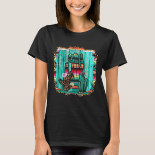 Camiseta Western Texas Cactus Serape Cowgirl Rodeo Cavalo G