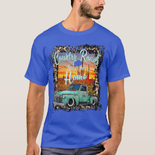 Camiseta Western Texas Vintage Truck Country Roads Take Me
