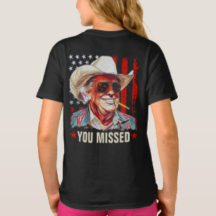 Camiseta Western Trump Cowboy Que Perdeste A Menina Trump 2