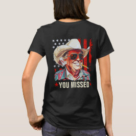 Camiseta Western Trump Cowboy Que Perdeste A Trump 2024 Mul